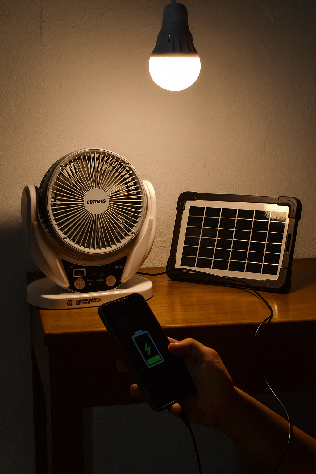 Ventilador solar premium