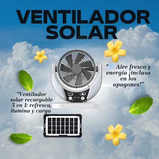Ventilador solar premium