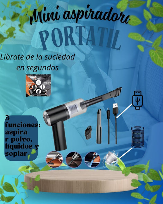 Mini aspiradora portatil 3 en 1